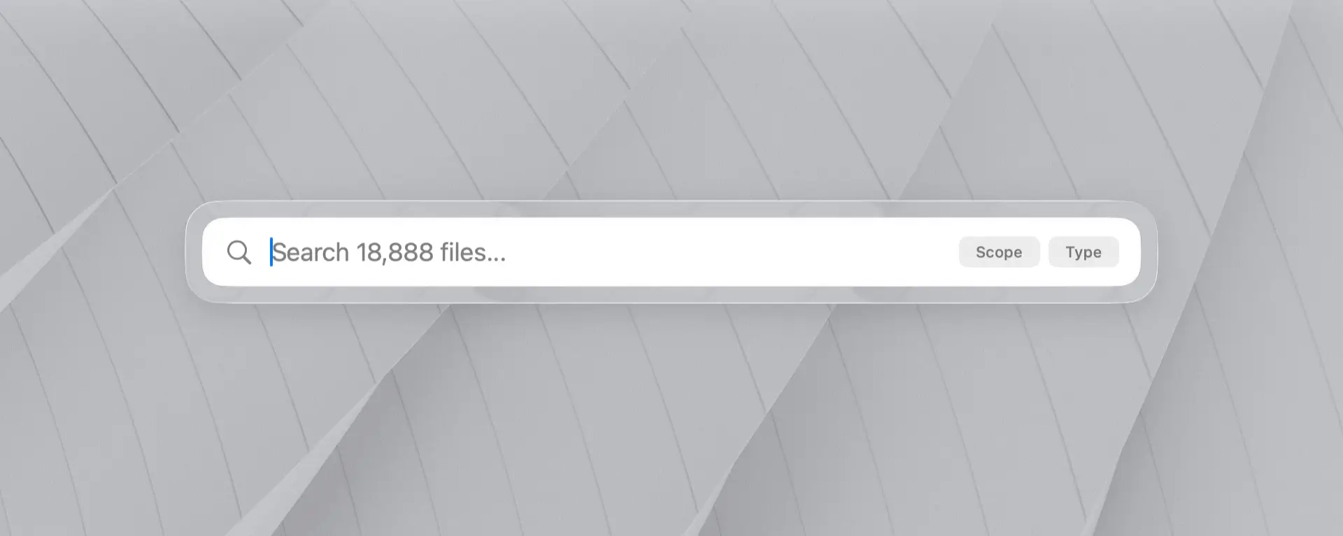 Sharkfin Searchbar over a light geometric background
